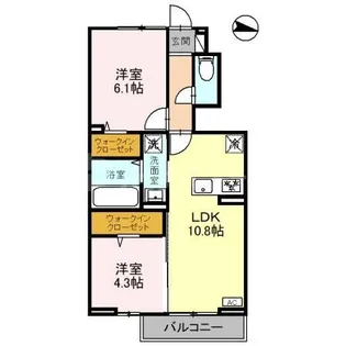 ハイムAG【1階】の間取り
