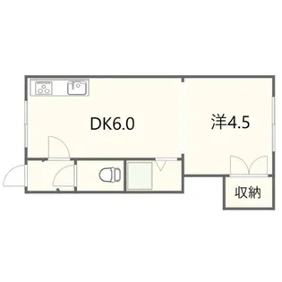 小松ハイム【1階】の間取り