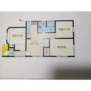 コーポポルシェ【1階】の間取り
