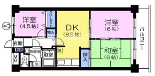 シャトー瀬戸原【3階】の間取り