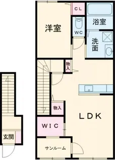 AFC RESIDENCE 中泉【2階】の間取り