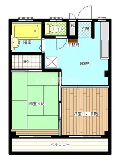 リバーサンズハイツ【2階】の間取り
