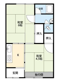 旭第1ハイツ【1階】の間取り