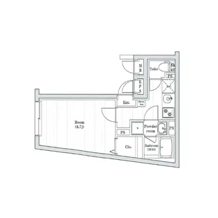 Harmony Flats蒲田 /駅7分、ネット利用料0、デザイナーズ【4階】の間取り