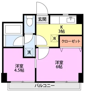 本町セブンハイツ【5階】の間取り