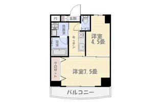 ヨーロピア荒田【2階】の間取り