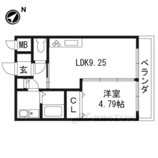 リベラル松里【2階】の間取り
