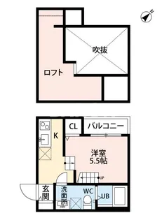 エテルネ住吉【2階】の間取り
