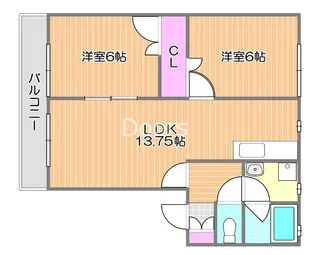 シンフォニーKusudo【2階】の間取り