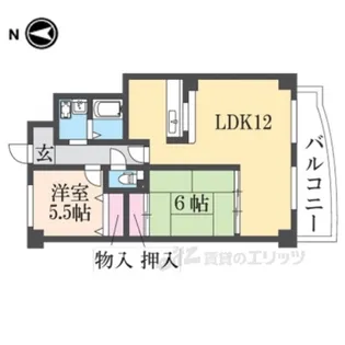 アルコ北園田【3階】の間取り