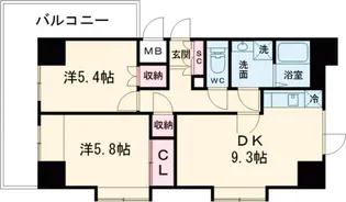 パークキューブ小岩【2階】の間取り