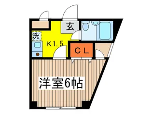 ドルチェ東府中【3階】の間取り