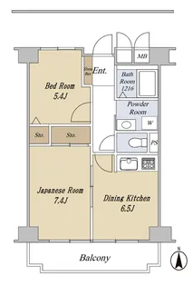 グレース天王寺【5階】の間取り