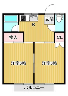 コーポわかば【2階】の間取り