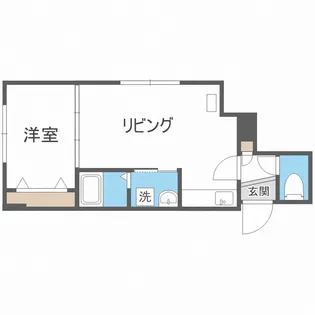 サニーパレス大通東【5階】の間取り
