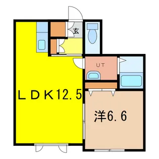 ハーモニー6.6【2階】の間取り