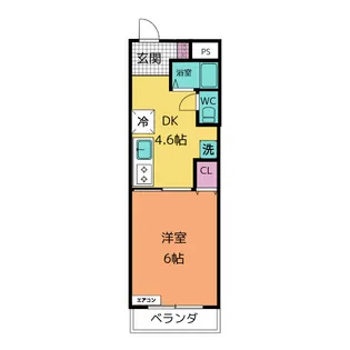 ルビービル【4階】の間取り