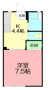 ハイツエトワール【1階】の間取り
