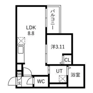 Jack higashimatsuyamaI【3階】の間取り