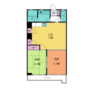 サンセピア【6階】の間取り