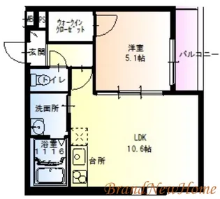 フジパレス湊III番館【3階】の間取り