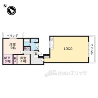 アップルハウス【4階】の間取り