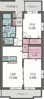 パストラル【2階】の間取り