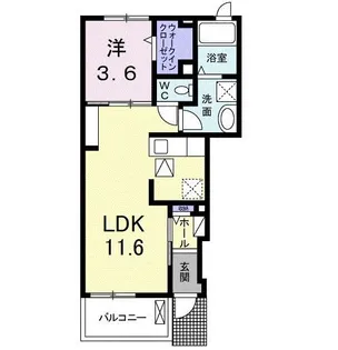 メゾン・ヴァリエ【1階】の間取り