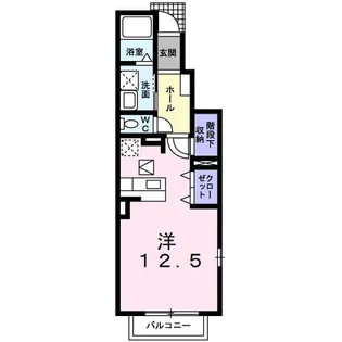 サンメゾンII【1階】の間取り