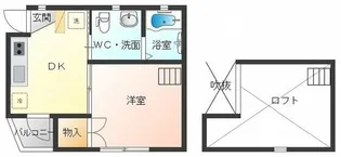 YKハイツ【2階】の間取り