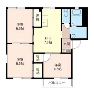 メルヴィーユ大住台【2階】の間取り