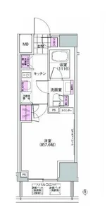 プレジリア東日本橋【3階】の間取り