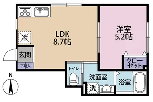 マグノリア上大岡【1階】の間取り