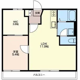 フルール A【2階】の間取り