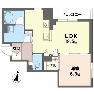 弓張月 上杉【4階】の間取り