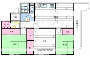 ディアプラザ伏見【2階】の間取り