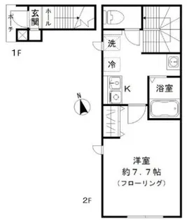 エスポワール用賀【2階】の間取り
