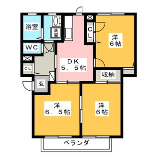 サニーアーク C棟【2階】の間取り