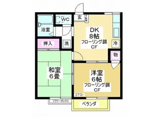 パークハイム並木【2階】の間取り