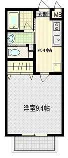 カリストロII【1階】の間取り