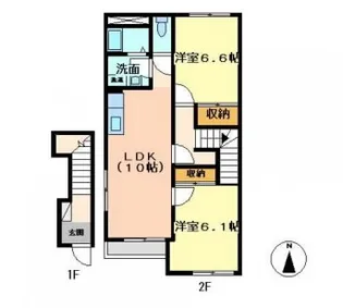 PureRiviere(ピュアリヴィエール)【2階】の間取り