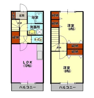 メゾンアストリア【1階】の間取り