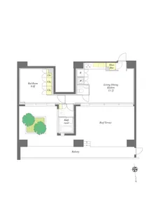 プライムメゾン早稲田通り【11階】の間取り