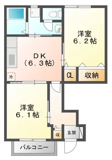 ランドマーク2002 I【1階】の間取り