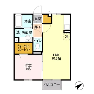 フェリーチェ桜【2階】の間取り