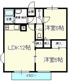 サンフラワー【1階】の間取り