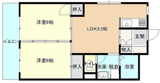 マンションコペック【1階】の間取り