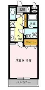 愛知県名古屋市南区菊住2【アパート】の間取り