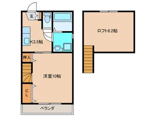 Fガーデン教育大前II【1階】の間取り