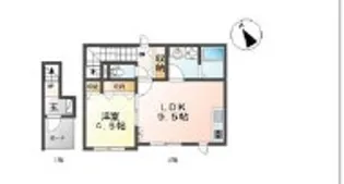 アリエス市川【1階】の間取り